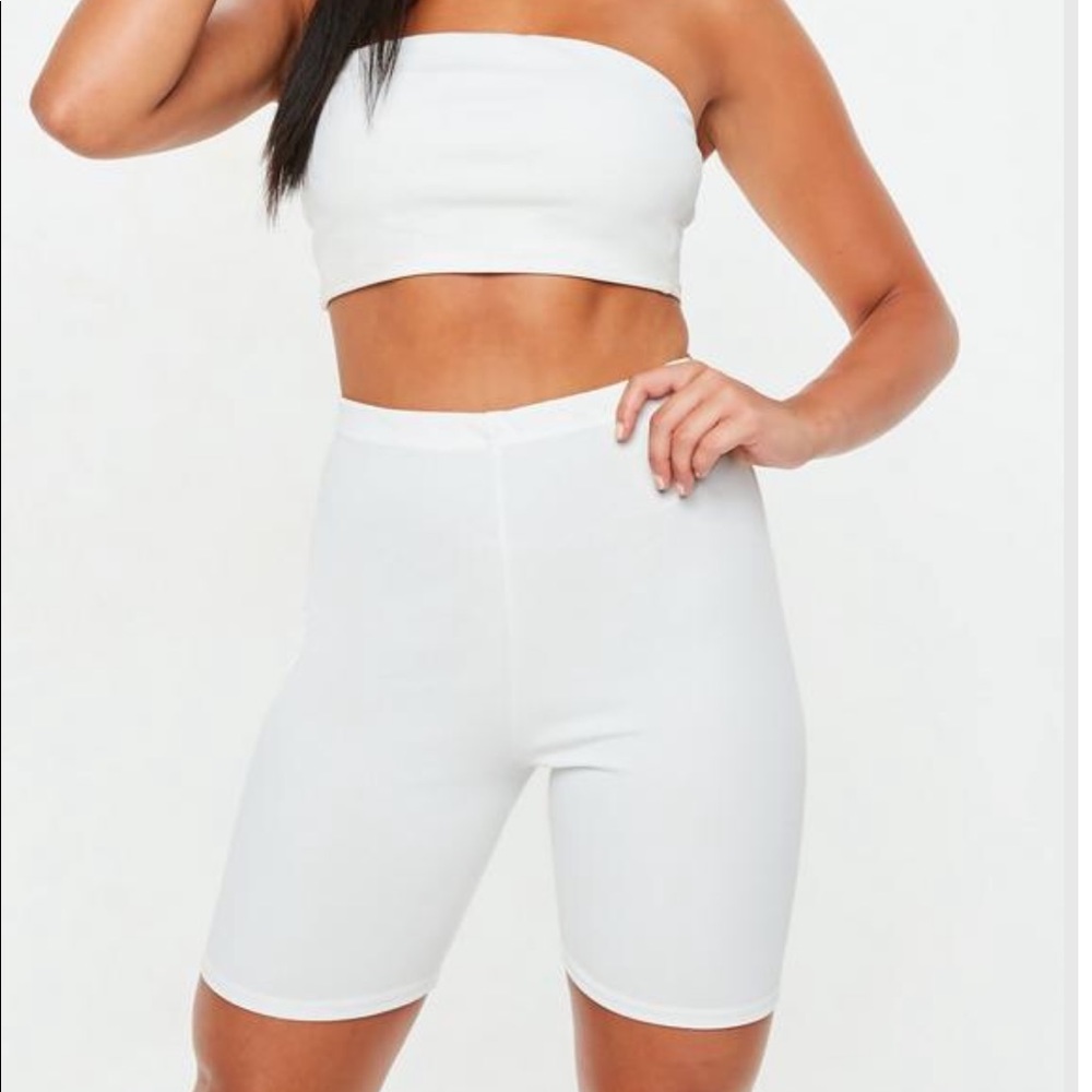 Missguided White Cycling Shorts